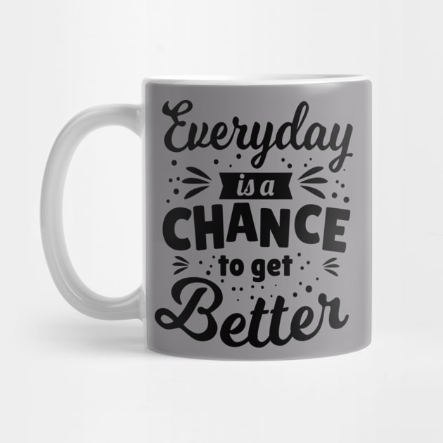 Everyday is a chance to get better by Treshr